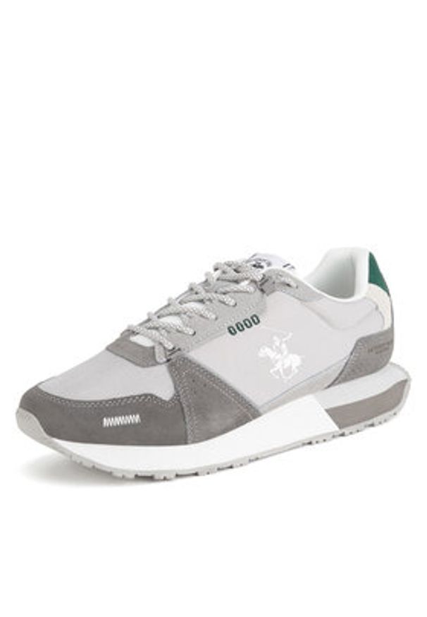 Beverly Hills Polo Club Sneakersy CRUZ MIX Szary. Kolor: szary. Materiał: skóra, zamsz