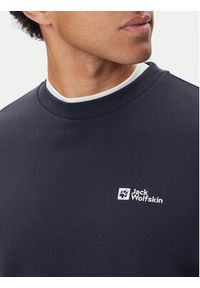Jack Wolfskin Bluza Essential A63843 Granatowy Regular Fit. Kolor: niebieski. Materiał: bawełna #3