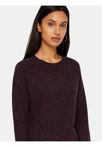 Vero Moda Sweter Doffy 10201022 Bordowy Regular Fit. Kolor: czerwony. Materiał: syntetyk