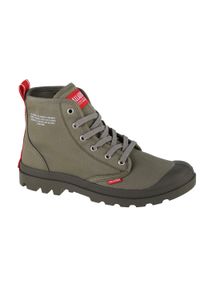 Buty sportowe Sneakersy unisex, Palladium Pampa Hi Dare. Wysokość cholewki: za kostkę. Zapięcie: sznurówki. Kolor: zielony, wielokolorowy, szary. Materiał: guma, materiał, syntetyk. Szerokość cholewki: normalna. Sport: turystyka piesza