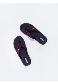 Big-Star - Japonki męskie granatowe NN174623 403. Okazja: na co dzień, na plażę. Kolor: niebieski. Materiał: materiał. Sezon: lato. Styl: casual #4