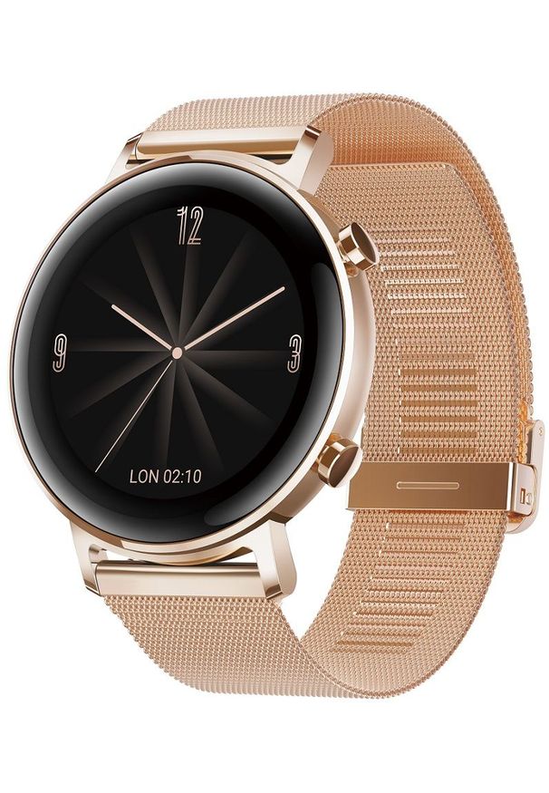 HUAWEI - Huawei smartwatch Watch GT 2, Rose Gold (42 mm). Rodzaj zegarka: smartwatch. Kolor: różowy. Styl: elegancki, sportowy
