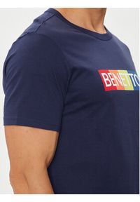 United Colors of Benetton - United Colors Of Benetton T-Shirt 3I1XU100A Szary Regular Fit. Kolor: niebieski. Materiał: bawełna