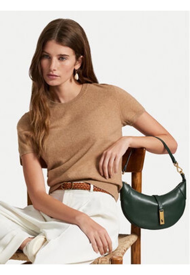 Polo Ralph Lauren Torebka 428871248010 Zielony. Kolor: zielony. Materiał: skórzane