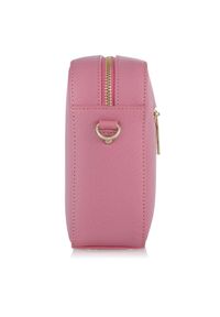 Ochnik - Różowa klasyczna torebka damska. Kolor: różowy. Materiał: skórzane. Styl: klasyczny. Rodzaj torebki: na ramię #7