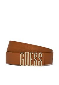 Guess Pasek Damski BW9069 P4135 Brązowy. Kolor: brązowy. Materiał: skóra