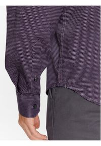 Sisley Koszula 5PFRSQ02D Fioletowy Regular Fit. Kolor: fioletowy. Materiał: bawełna #6