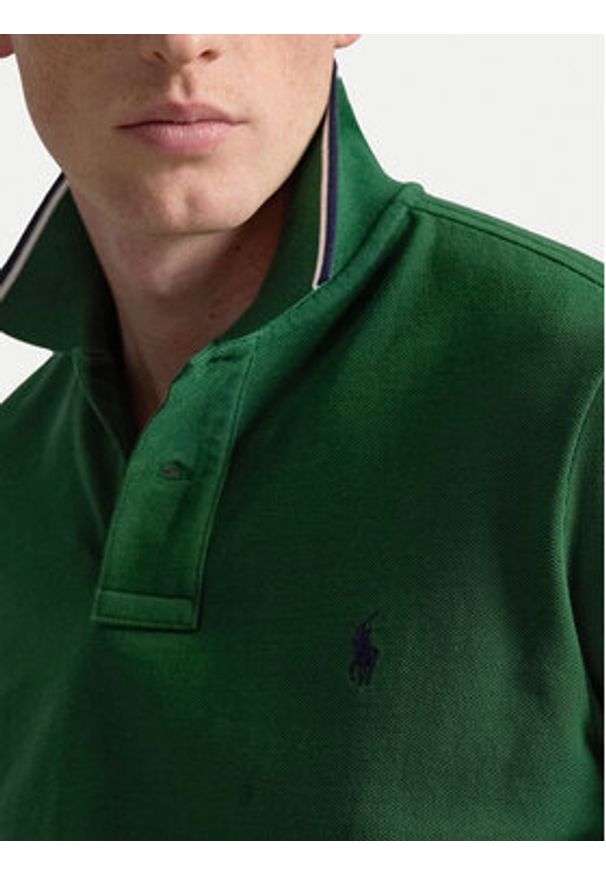 Polo Ralph Lauren Polo 710842621504 Zielony Regular Fit. Typ kołnierza: polo. Kolor: zielony. Materiał: bawełna