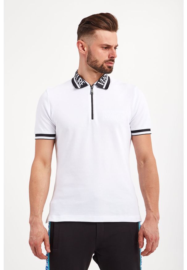 Versace Jeans Couture - Polo VERSACE JEANS COUTURE. Typ kołnierza: polo. Wzór: aplikacja