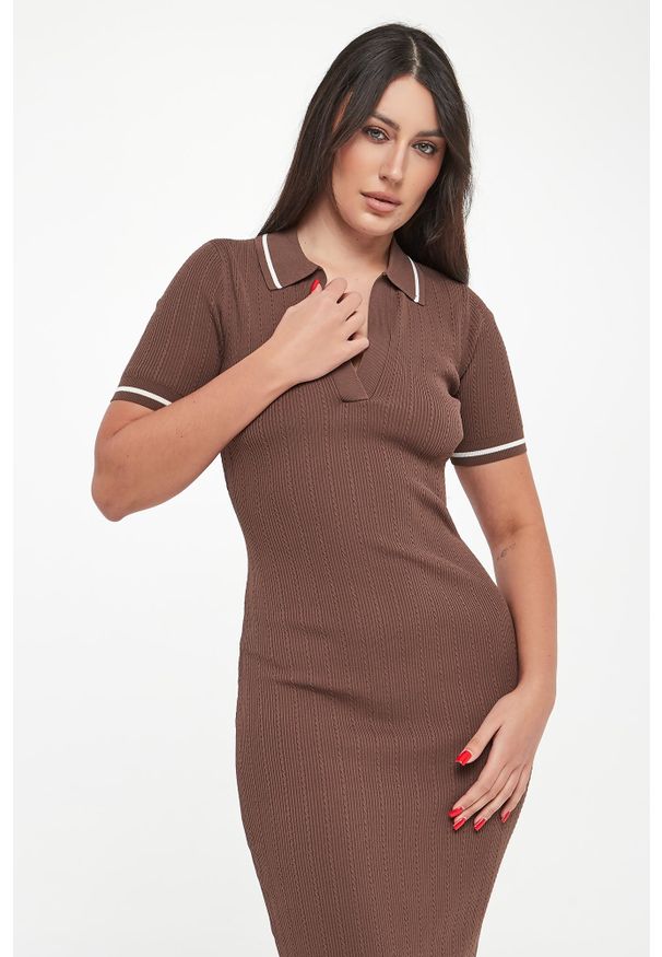 Armani Exchange - Sukienka midi ARMANI EXCHANGE. Długość: midi