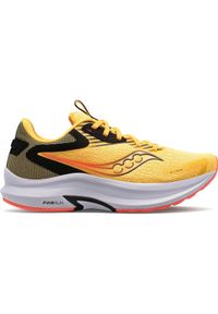 Buty do biegania męskie, Saucony Axon 2. Kolor: wielokolorowy, pomarańczowy, żółty