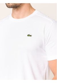 Lacoste T-Shirt TH7618 Biały Regular Fit. Kolor: biały. Materiał: bawełna #4