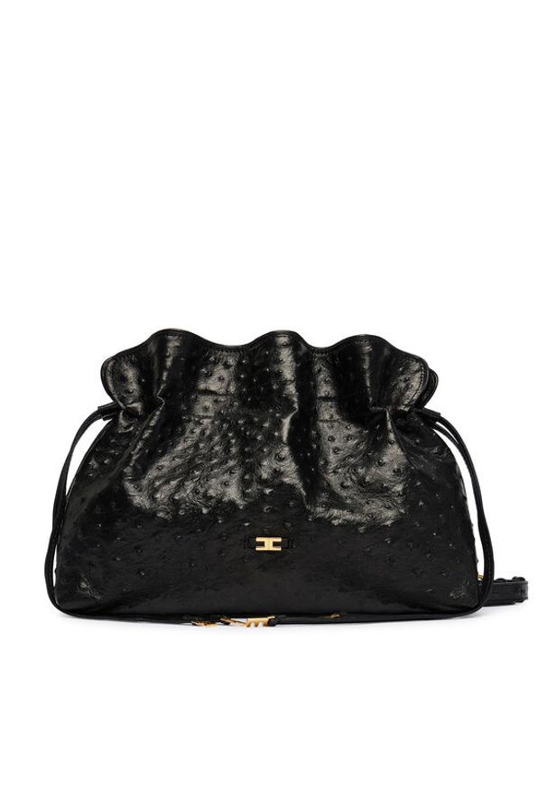 Elisabetta Franchi Torebka BS-52N-62E2-V790 Czarny. Kolor: czarny. Materiał: skórzane