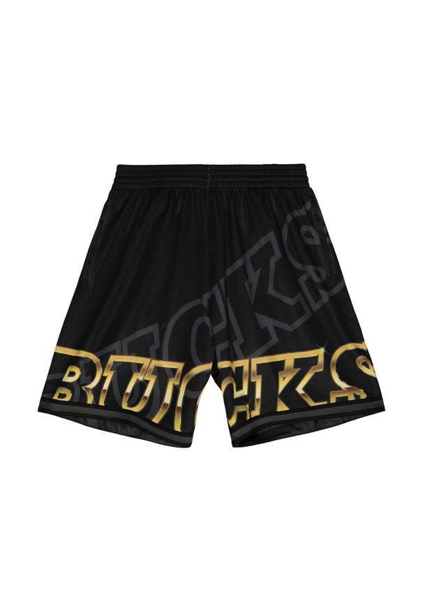 Mitchell & Ness - Szorty Milwaukee Bucks NBA Big Face 4.0 Fashion. Kolor: czarny. Sport: koszykówka