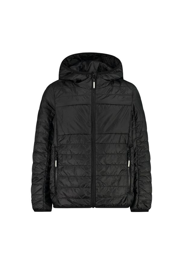 Kurtka dziecięca z kapturem CMP. Typ kołnierza: kaptur. Kolor: czarny. Materiał: puch. Styl: sportowy