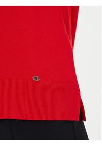 Gaudi Golf 521BD53018 Czerwony Regular Fit. Typ kołnierza: golf. Kolor: czerwony. Materiał: wiskoza #2