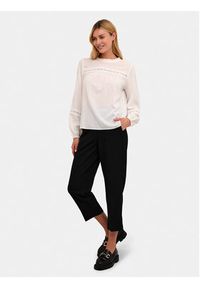 Kaffe Bluzka Freya 10508200 Écru Regular Fit. Materiał: wiskoza