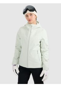 4f - 4F Kurtka narciarska membrana 5000 damska - miętowa XXL. Kolor: turkusowy. Materiał: materiał. Sezon: zima #1