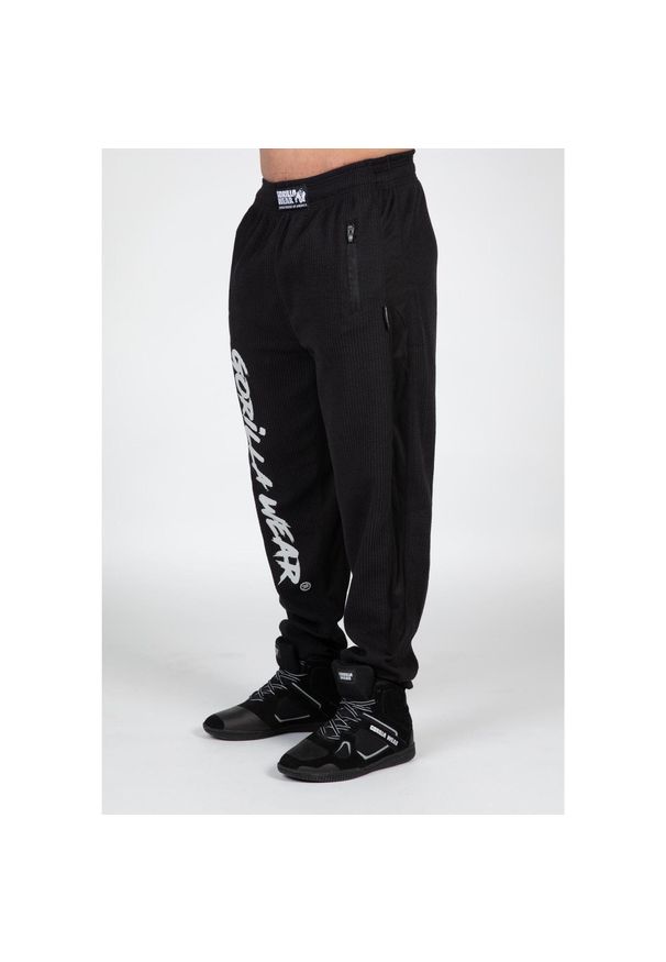 GORILLA WEAR - Augustine Stara szkoła Spodnie - Czarny. Kolor: czarny. Materiał: dresówka. Sport: fitness
