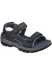 skechers - Sandały Skechers Tresmen - Garo, Mężczyźni. Kolor: czarny. Materiał: materiał