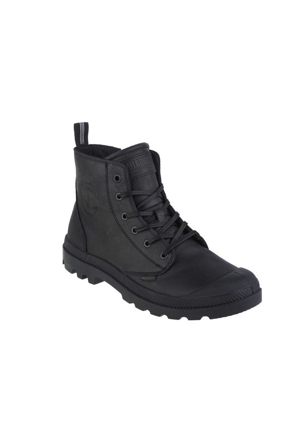 Buty sportowe Sneakersy męskie, Palladium Pampa Zip Lth Ess. Wysokość cholewki: za kostkę. Zapięcie: sznurówki. Kolor: czarny. Materiał: materiał, syntetyk. Szerokość cholewki: normalna. Sport: turystyka piesza