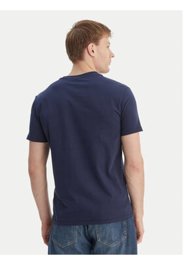 Napapijri T-Shirt S-Mahsa NP0A4FZB Granatowy Regular Fit. Kolor: niebieski. Materiał: bawełna