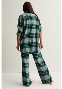 Undiz Koszula piżamowa damska kolor zielony. Kolor: zielony. Materiał: materiał, wiskoza. Długość: długie #2