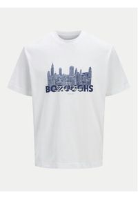 Jack & Jones - Jack&Jones T-Shirt Boston 12272981 Biały Relaxed Fit. Kolor: biały. Materiał: bawełna #6