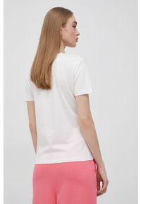 Tommy Jeans t-shirt bawełniany kolor beżowy. Okazja: na co dzień. Kolor: beżowy. Materiał: bawełna. Wzór: gładki. Styl: casual #3