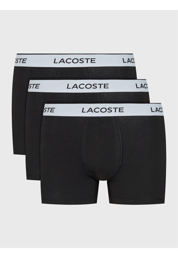 Lacoste Komplet 3 par bokserek 5H8385 Czarny. Kolor: czarny. Materiał: bawełna