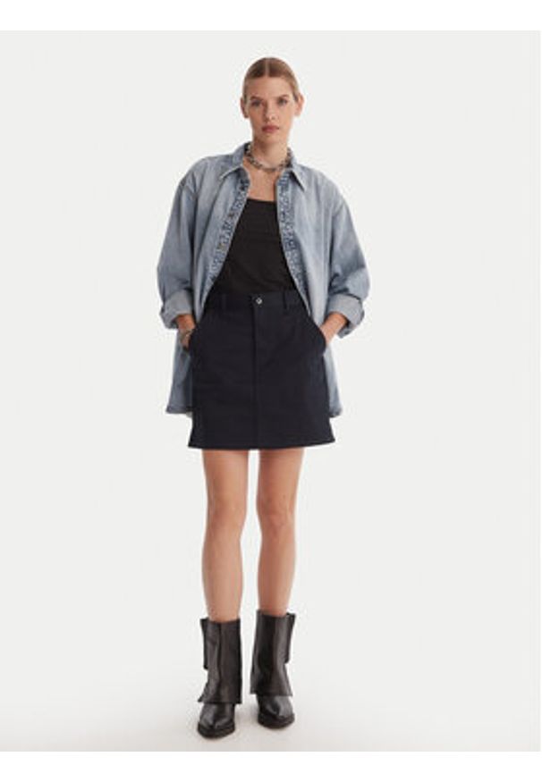 G-Star RAW - G-Star Raw Koszula jeansowa D26853-D536-G339 Niebieski Oversize. Kolor: niebieski. Materiał: jeans, bawełna