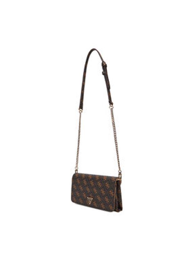 Guess Torebka Noelle II Mini HWQG96 72750 Brązowy. Kolor: brązowy. Materiał: skórzane