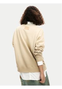 Desigual Bluza Noah 26SWSK05 Beżowy Regular Fit. Kolor: beżowy. Materiał: bawełna #4
