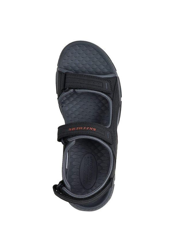 skechers - Sandały męskie Skechers Tresmen Garo. Kolor: czarny. Materiał: materiał
