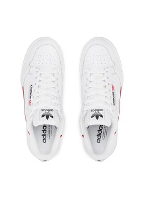 Adidas - adidas Sneakersy Continental 80 Shoes G27706 Biały. Kolor: biały. Materiał: skóra