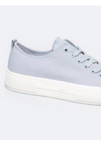 Big-Star - Trampki damskie niskie niebieskie RR274078 401. Okazja: na co dzień. Nosek buta: okrągły. Zapięcie: sznurówki. Kolor: niebieski. Materiał: denim, materiał. Szerokość cholewki: normalna. Styl: casual, elegancki, sportowy, klasyczny #6