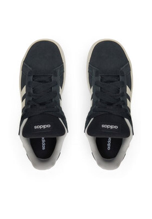 Adidas - adidas Sneakersy Grand Court 00s JH6178 Czarny. Kolor: czarny. Materiał: skóra, zamsz