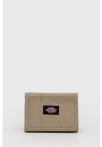 Dickies Portfel męski kolor żółty DK0A4X7SKHK-KHAKI. Kolor: beżowy. Materiał: materiał. Wzór: gładki #1