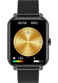 GARETT - Smartwatch Garett GRC Classic Czarny Stalowy. Rodzaj zegarka: smartwatch. Kolor: wielokolorowy, czarny, szary