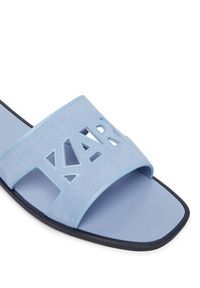 Karl Lagerfeld - KARL LAGERFELD Klapki Skoot III KL80407C Niebieski. Kolor: niebieski. Materiał: zamsz, skóra #4