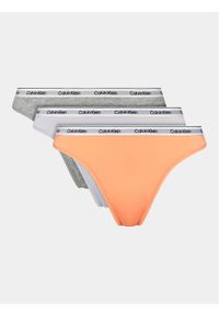 Calvin Klein Underwear Komplet stringów 000QD5209E Kolorowy. Materiał: bawełna. Wzór: kolorowy
