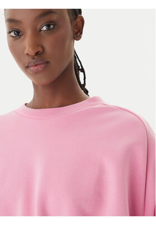 Adidas - adidas Bluza Soft Lux KA7016 Różowy Loose Fit. Kolor: różowy. Materiał: syntetyk