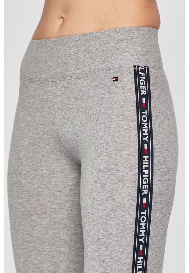 TOMMY HILFIGER - Tommy Hilfiger - Legginsy UW0UW00563. Kolor: szary. Materiał: dzianina