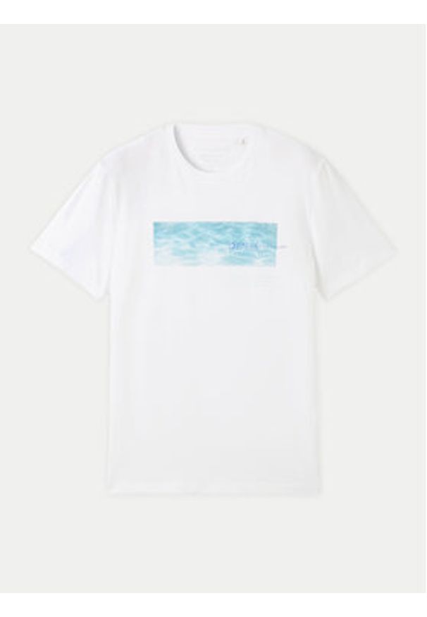 Tom Tailor Denim T-Shirt 1042045 Biały Regular Fit. Kolor: biały. Materiał: bawełna