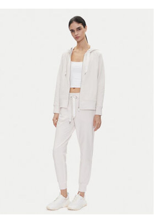 DKNY Sport Bluza DP5J9510 Beżowy Relaxed Fit. Kolor: beżowy. Materiał: bawełna. Styl: sportowy