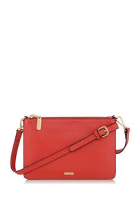 Ochnik - Torebka damska. Kolor: czerwony. Materiał: skórzane. Styl: retro #1