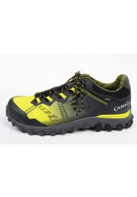 Buty trekkingowe męskie Aku Levia GTX. Kolor: żółty, wielokolorowy, czarny. Materiał: tkanina. Szerokość cholewki: normalna
