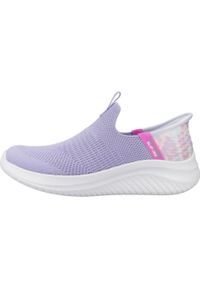 skechers - Buty SKECHERS SLIP-INS: ULTRA FL Fioletowy. Zapięcie: bez zapięcia. Kolor: fioletowy. Materiał: materiał, syntetyk, tkanina, guma. Szerokość cholewki: normalna. Sport: turystyka piesza #2
