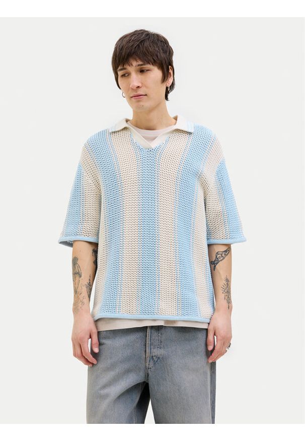 Jack & Jones - Jack&Jones Sweter Acapulco 12277266 Kolorowy Loose Fit. Materiał: bawełna. Wzór: kolorowy