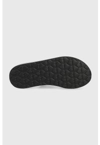 Love Moschino sandały damskie kolor czarny. Kolor: czarny. Materiał: materiał, guma. Obcas: na obcasie. Wysokość obcasa: niski #4